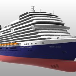 K6.jpg Download STL file Holland America Line cruise ship MS Koningsdam • 3D print template, LinersWorld