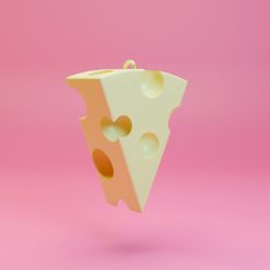 Cheese.jpg STL file Cheese keychain・3D printable model to download