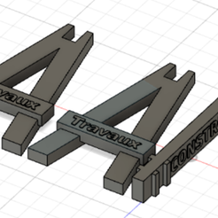 Tréteaux-de-construction.png Fichier STL 1/18 Trétaux de construction / Construction sawhorses diecast・Design pour impression 3D à télécharger