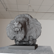 bust-head-1.png Baboon head bust statue