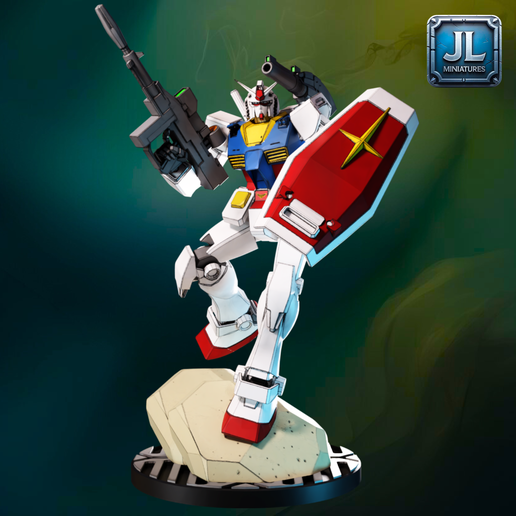 Gundam miniature 3D model