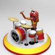 render3.jpeg Animal with Drums Muppets STL