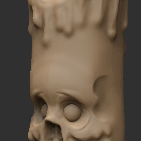 ZGrab11.jpg Halloween Decoration / Skull Candles