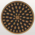 mandala-relief-panel-150mm-2-top.png Lotus Mandala Relief Panel 150mm - Trivet and Wall Medallion