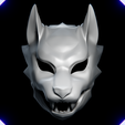 Zv1B-2-1.png Wolf Head Mask smooth flat surface model