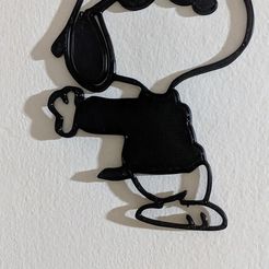snoppyWall.jpg Archivo STL Snoopy 2D for Wall・Idea de impresión 3D para descargar
