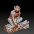 09monkey5.jpg monkey sculpture 3d model