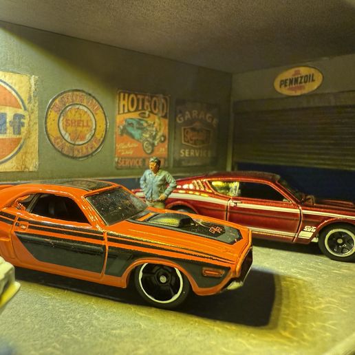 164garage9.jpg 1:64 Diecast Garage modulaire à étagères