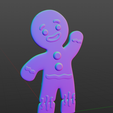 gyn-3D-print-2.png Gingerbread Man - Christmas Cookie 3D Model Inspired by Shrek