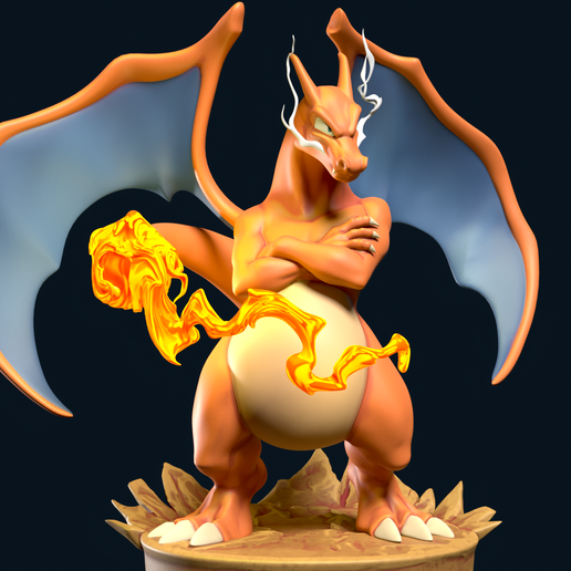 🐉 Charizard・ STL File for ・Cults