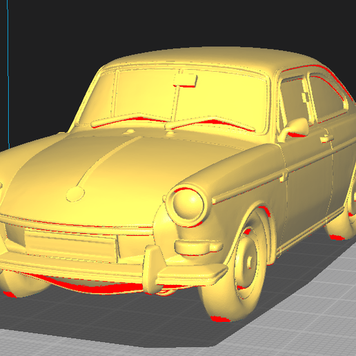 Volkswagen Type 3 Fastback - 3D Decorative Model