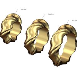 French-twisted-bead-size5-6-7-00.jpg Archivo STL Modelo de impresión 3D de abalorios y colgantes finos trenzados・Design para impresora 3D para descargar, RachidSW