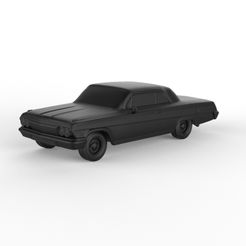 Chevrolet-Impala-SS-409-1962.jpg 3D file Chevrolet Impala SS 409 1962 (PRE-SUPPORTED)・3D print design to download