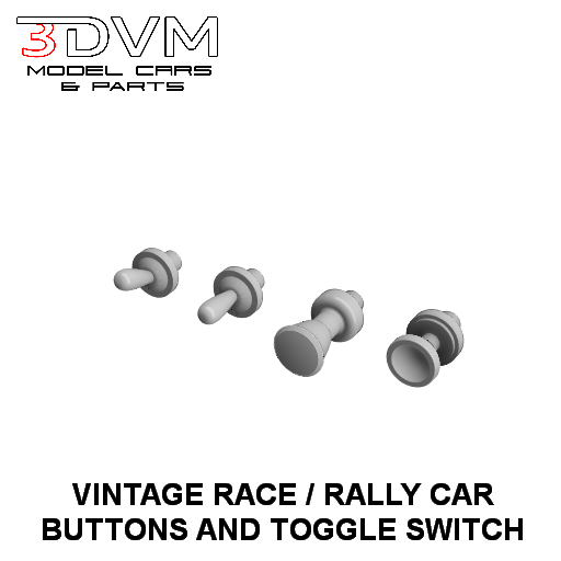 VINTAGE RACE RALLY CAR BUTTONS SWITCHS