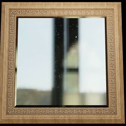 10.jpg 3D file Wooden Mirror 3D Model・3D print object to download