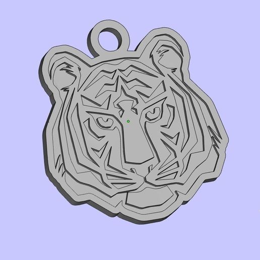 tiger keychain 3D model