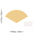 1-3_of_pie~2.25in-cm-inch-cookie.png Slice (1∕3) of Pie Cookie Cutter 2.25in / 5.7cm