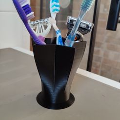 pot-sdb.jpg Free STL file toothbrush pot・3D printer design to download
