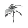 Flower-3.png Free STL file Sunflwer - Flower・Template to download and 3D print