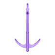 Admirality_anchor_stowed.stl Ship details - Admiralty stock anchor (3t, scale 1-1)