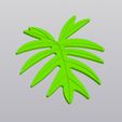 1.jpg Cup coaster Philodendron leaf