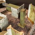 SciFi-Skirmish-Turnier-Gelände-gemalt-gruen-5.jpg Kill Team competitive tournament terrain in FPD (fast printing design)