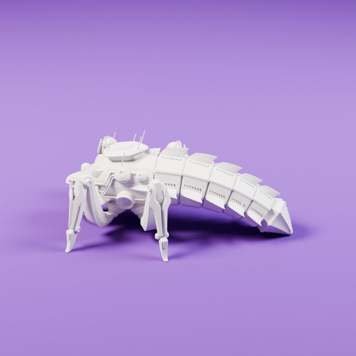 Mechanical Centipede Creature Figure (Oceanhorn) — 3D Printable Fantasy | Tabletop RPG | Collector Display