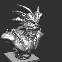 yyyyy.jpg Archivo STL Busto de Devilman・Objeto imprimible en 3D para descargar
