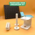 1.jpg 3D file 3D Printable Desk Pegboard Organizer・3D print design to download