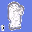15-1.jpg Lilo & Stitch cookie cutters - Lilo (with photo camera) (style 3)