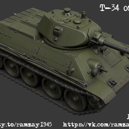 T-34 mod. 1940 (cast turret) Soviet medium tank 1:100