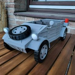 photo1688874651-11.jpeg STL file VW Kübelwagen Bucket Car 1:10 Modelkit・Design to download and 3D print
