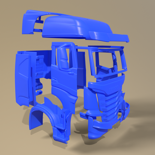 A012.png IVECO S WAY 2020 PRINTABLE CABIN TRUCK FRONT BODY