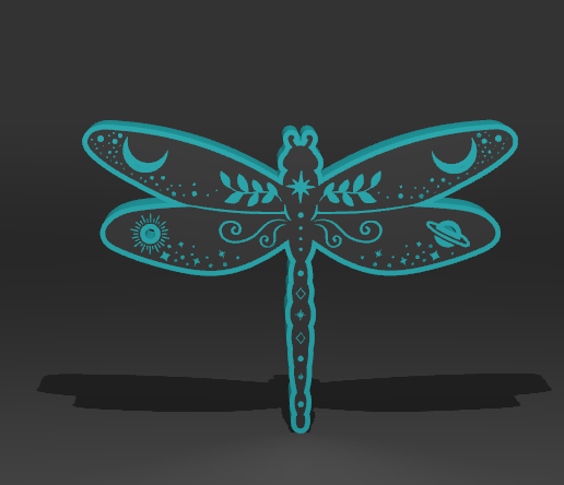 lib1.png Lamp Dragonfly 3D Model