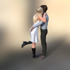 coupleembrace1.jpg Free 3MF file Couple Embrace・Model to download and 3D print