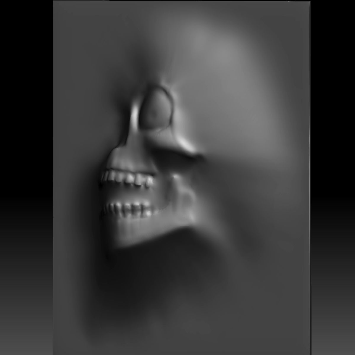 3d File Skull Monster Bas Relief Stl File For Cnc・model To Download And 3d Print・cults 7799