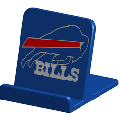 1.png STL file Buffalo Bills Tablet Phone Stand・3D printing idea to download