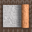 rock_wall_2.png Thin Texture Roller (Low Resin Cost) – Rock Wall 2 – 4.5 Inches Tall