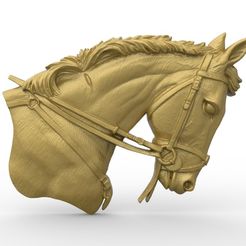 untitled.30.jpg Fichier STL gratuit Buste tête de cheval・Design imprimable en 3D à télécharger