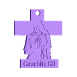 GAUCHOACOSTADO (4).stl Файл STL Pendant Gauchito Gil・Шаблон для 3D-печати для загрузки