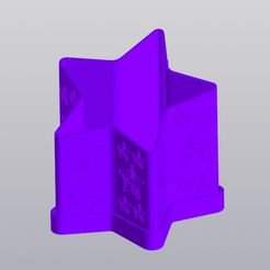 1.jpg Archivo 3D Jardinera de estrella inclinada・Modelo de impresión 3D para descargar