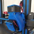 Ender 3, 3 V2, 3 pro, 3 max, двойной 40-мм осевой вентилятор hot end duct / fang. CR-10, прямой привод Micro Swiss и совместимость с боуденом. Для печати не требуется поддержка