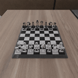 untitled-min.png Chess Set Modern, 3D STL File for Chess Pieces, Chess Model, Digital Download, 3D Printer Chess Model, Game, Home Decor, 3d Printer Chess