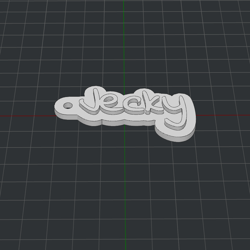 Keychain Jecky 3D model