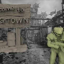 Froggies0.JPG STL-Datei Welcome to Frog Town Sign - Hell Comes to Frog Town kostenlos・Objekt zum Herunterladen und Drucken in 3D, BigMrTong