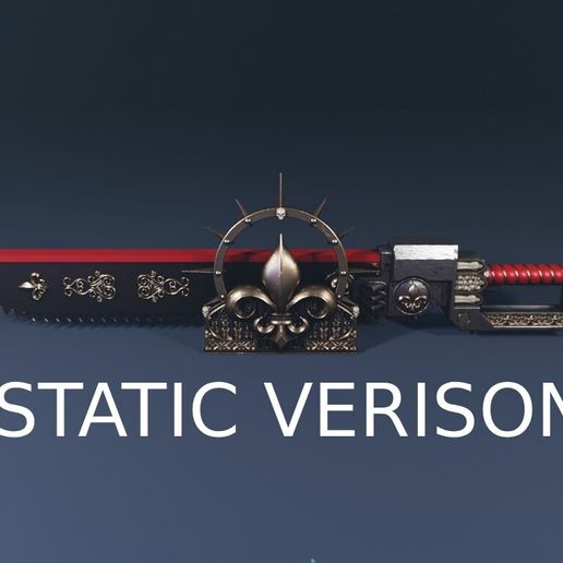 STATIC gilrs Chainblade and Stand STL