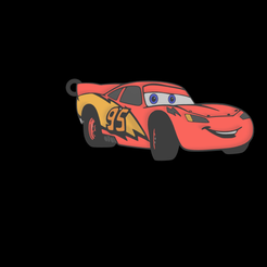 rayo-mcuin-v4.png Lightning McQueen keychain from "Cars"/ Keychain