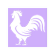 rooster.stl Rooster Stencil