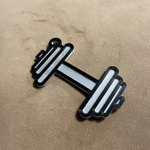 Dumbbell.jpg Dumbbell Keychain
