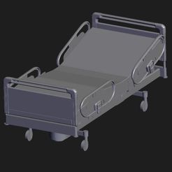 bed-1.jpg OBJ-Datei Krankenhausbett・Design zum Herunterladen und 3D-Drucken